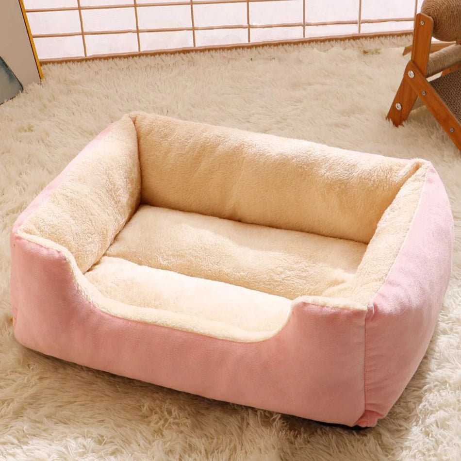 Cat Bed Pet Cushion for Cats, Kittens, Dogs – Comfortable House, Basket, and Habitat Accessories