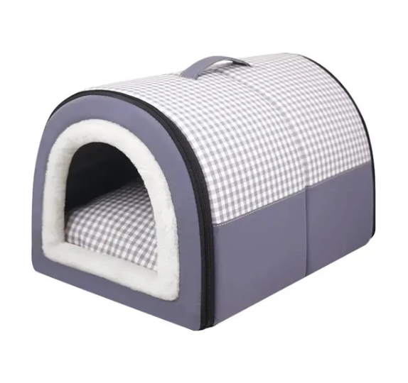 Enclosed Warm Pet Bed Foldable Waterproof