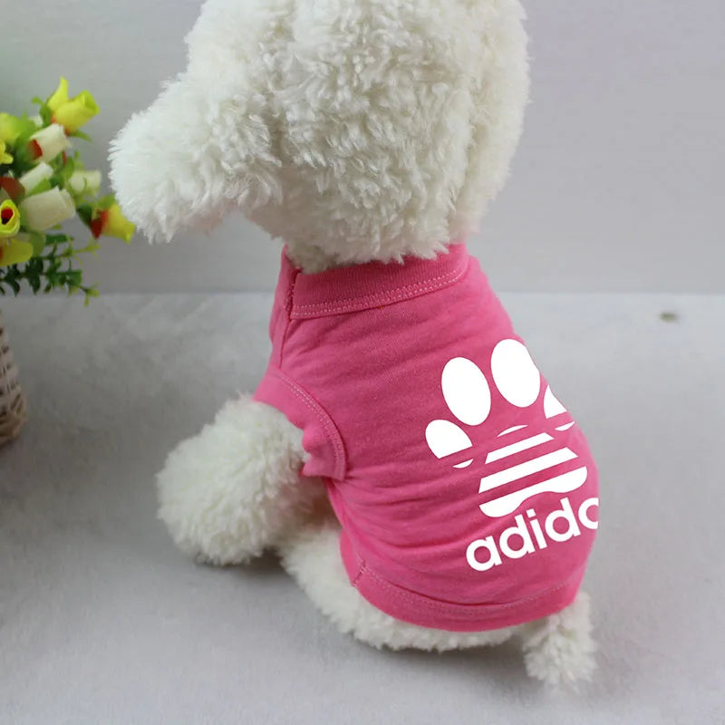 Summer Dog T-Shirt – 100% Cotton Breathable Vest for Small Dogs - French Bulldog, Corgi, Teddy