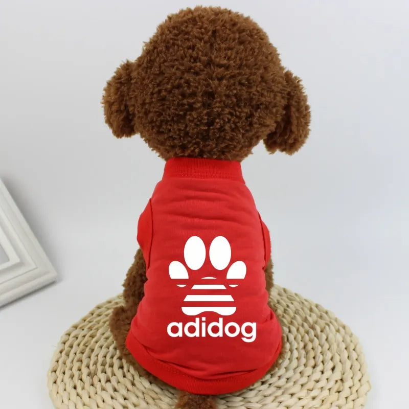 Summer Dog T-Shirt – 100% Cotton Breathable Vest for Small Dogs - French Bulldog, Corgi, Teddy