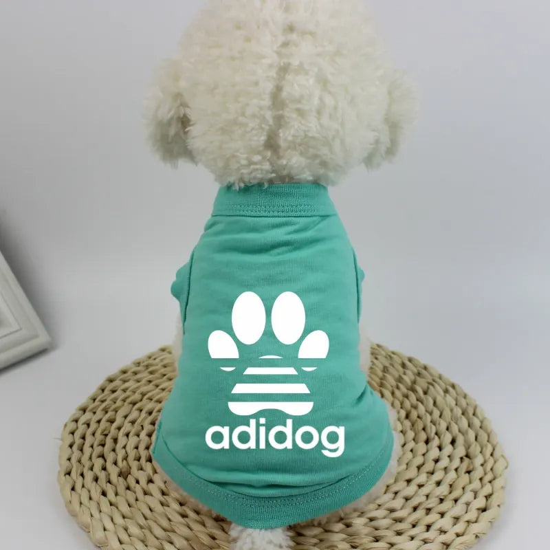 Summer Dog T-Shirt – 100% Cotton Breathable Vest for Small Dogs - French Bulldog, Corgi, Teddy