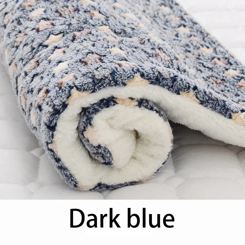Flannel Pet Sleeping Mat: Cozy Bed for Dogs & Cats – Small to Large Sizes