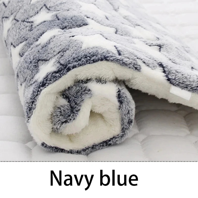 Flannel Pet Sleeping Mat: Cozy Bed for Dogs & Cats – Small to Large Sizes