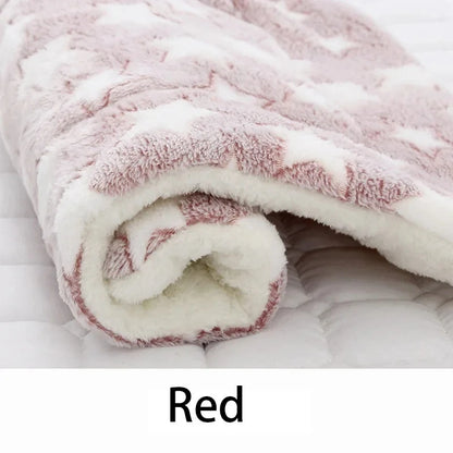 Flannel Pet Sleeping Mat: Cozy Bed for Dogs & Cats – Small to Large Sizes