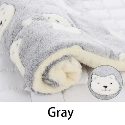 Flannel Pet Sleeping Mat: Cozy Bed for Dogs & Cats – Small to Large Sizes