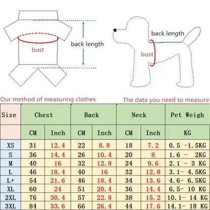 Summer Dog T-Shirt – 100% Cotton Breathable Vest for Small Dogs - French Bulldog, Corgi, Teddy