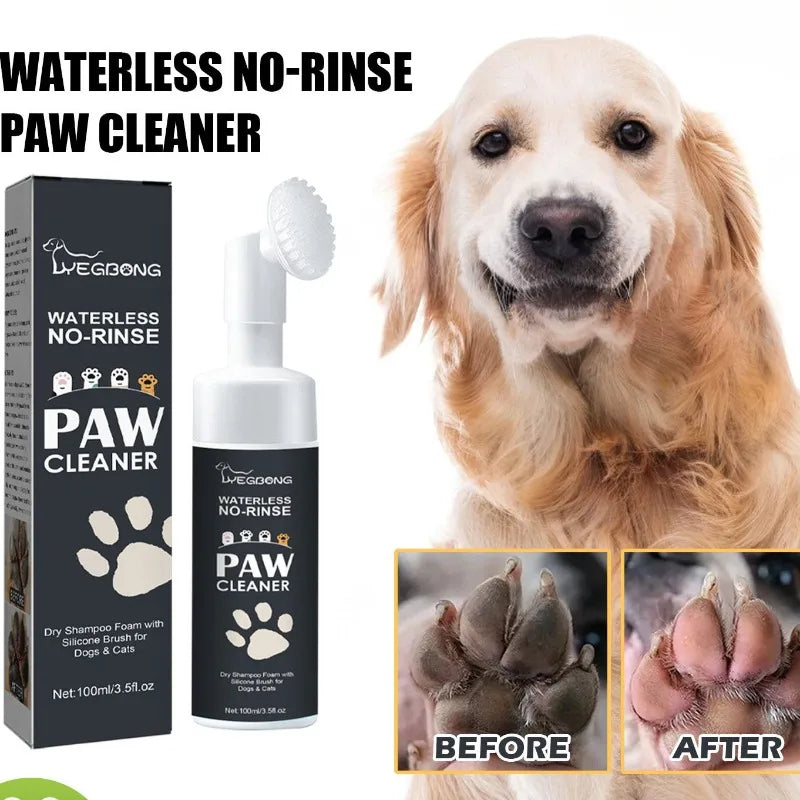 Pet Foot Cleaner Dogs Cats No-wash Paw Foam Washing Proucts Herbal Extract Paw