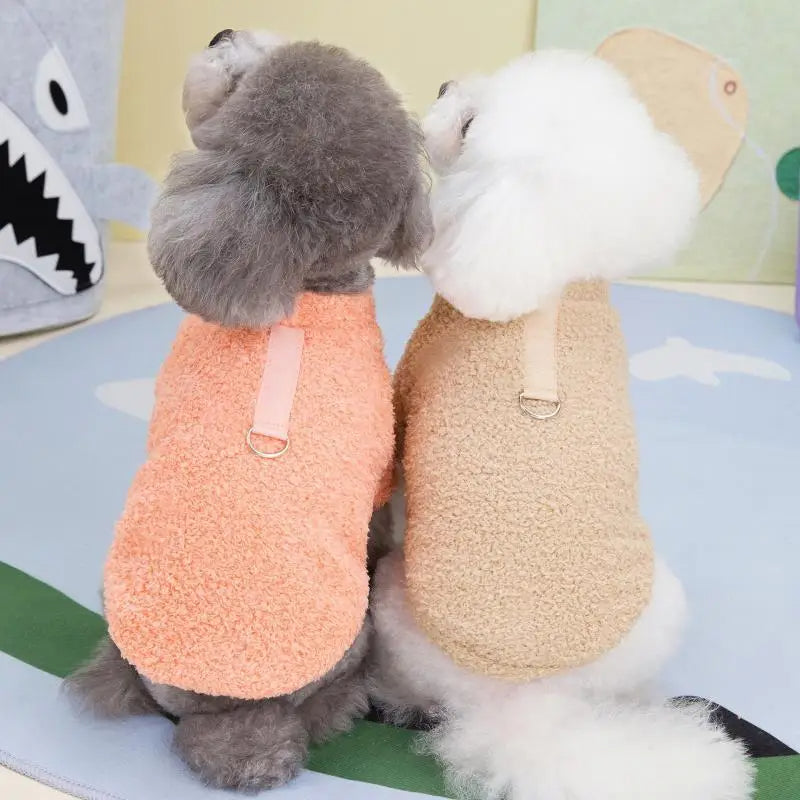 Warm Plush Winter Dog Sweater - Soft Coat for Small & Medium Dogs and Cats