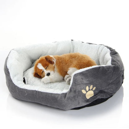 Thickened PP Cotton Dog Bed & Cat Bed, Cozy Pet Cave Sofa for Small Puppies & Cats