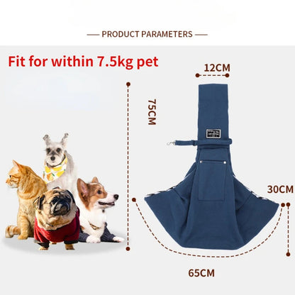 Comfortable Dog Bag, Portable Pet Crossbody Shoulder Sling Carrier for Cats & Puppies