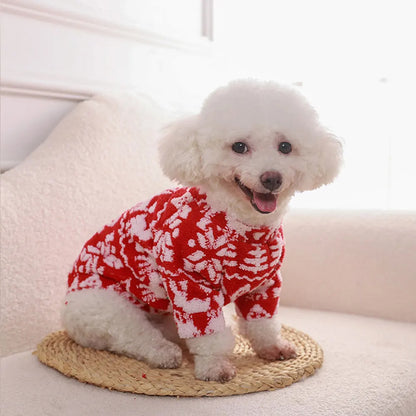Soft Fleece Christmas Dog Clothes for Small Dogs Cats Puppy Costume