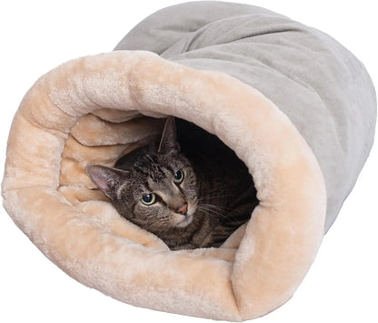 Warm Autumn Winter Cat Sleeping Bag – Semi-Enclosed Pet Nest, Removable & Washable