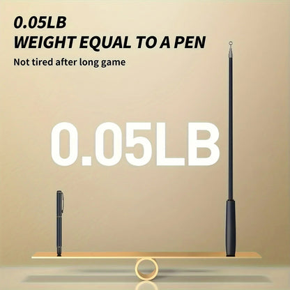 Telescopic Cat Teaser Wand – 4-Section Extendable Rod with Cartoon Design