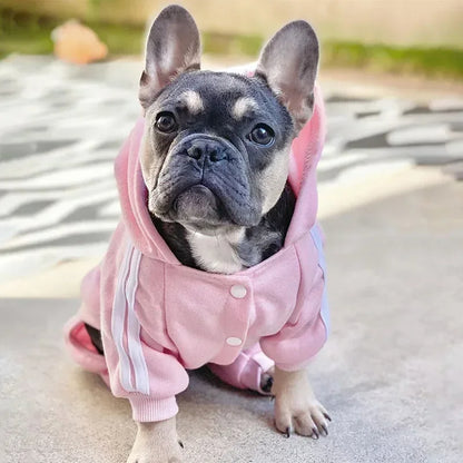 Adidog Pet Clothes - Stylish Dog Sweatshirt and Coat for Yorkies & French Bulldogs