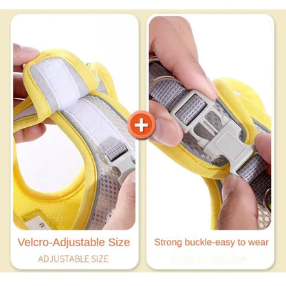 Reflective Adjustable Pet Harness Vest for Small & Medium Dogs Cats