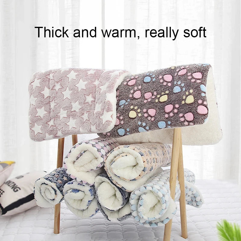 Flannel Pet Sleeping Mat: Cozy Bed for Dogs & Cats – Small to Large Sizes