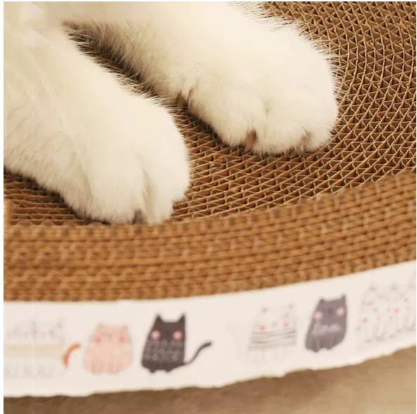 Corrugated Cat Scratcher Cat Scrapers Round Oval Grinding Claw