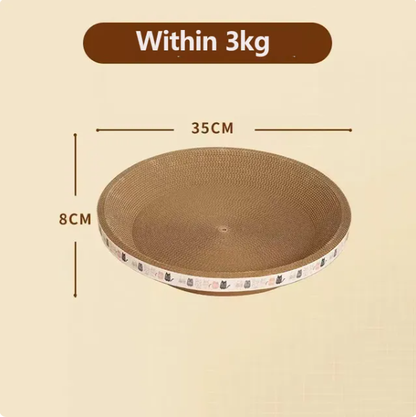 Corrugated Cat Scratcher Cat Scrapers Round Oval Grinding Claw