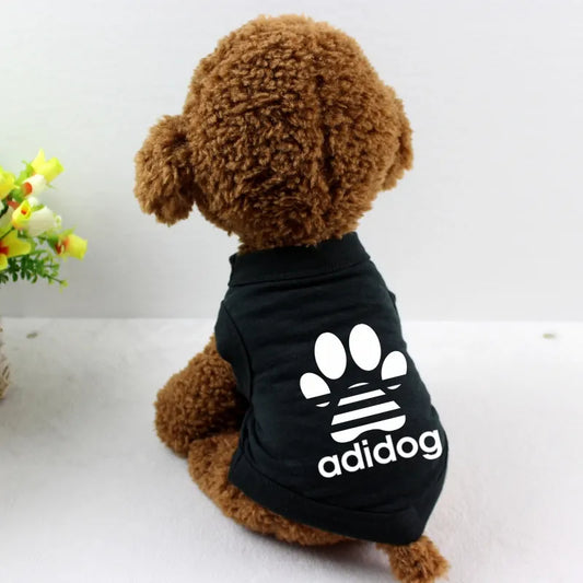 Summer Dog T-Shirt – 100% Cotton Breathable Vest for Small Dogs - French Bulldog, Corgi, Teddy