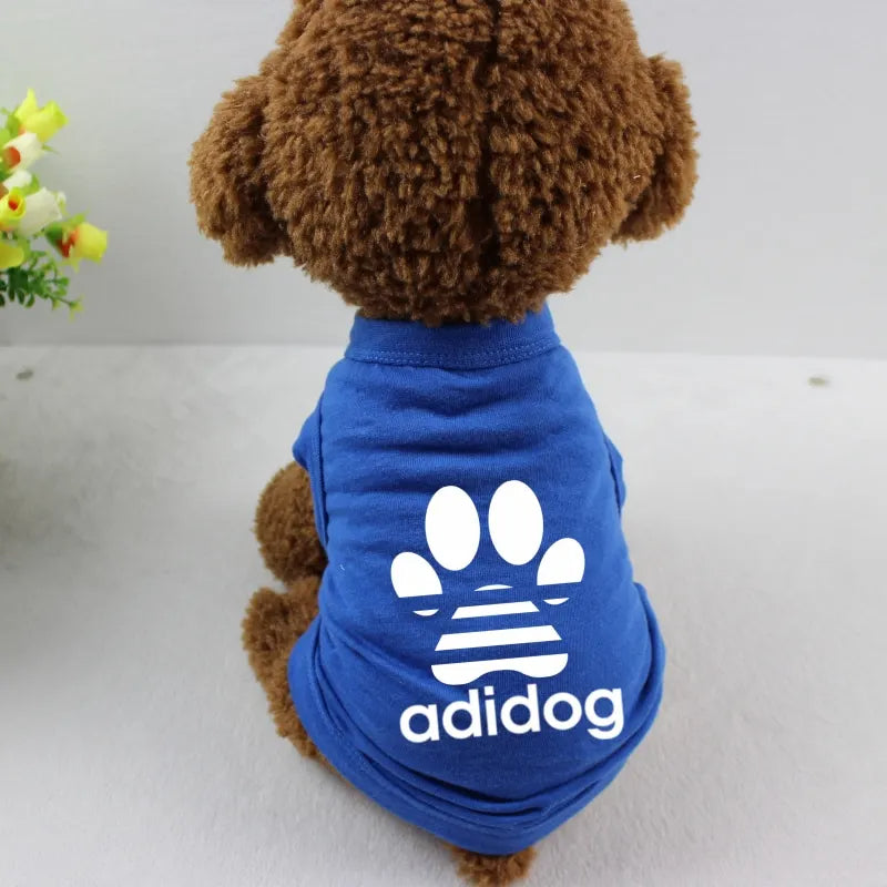 Summer Dog T-Shirt – 100% Cotton Breathable Vest for Small Dogs - French Bulldog, Corgi, Teddy