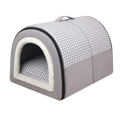 Enclosed Warm Pet Bed Foldable Waterproof