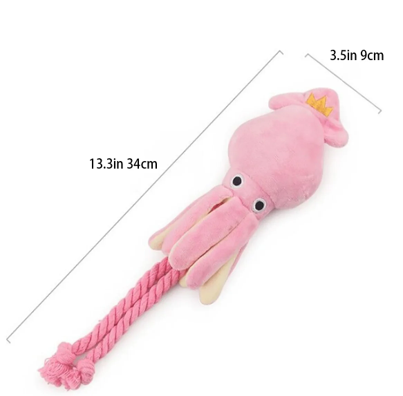 Supet Pet Octopus Plush Rope Toy Is Bite-resistant Fun And Interactive Suitable