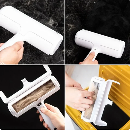 One Hand Operate Way Pet Hair Remover Roller Dog Cat Self Cleaning Lint Pet Hair