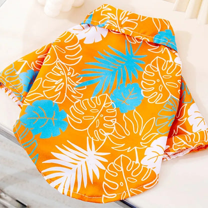 Pet Summer Shirt – Hawaiian Style Dog Clothes for Small Breeds
