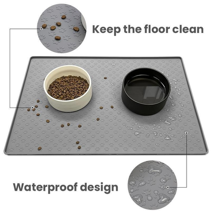 Pet Placemat Dog Food Bowl Mat Cat Feed Mat Cat Dog Drinking Feeding Placemat 46x30