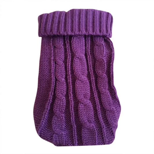 Knitted Dog Winter Sweater – Warm Pet Clothes for Small & Medium Dogs, Chihuahua, Yorkshire, and Puppies