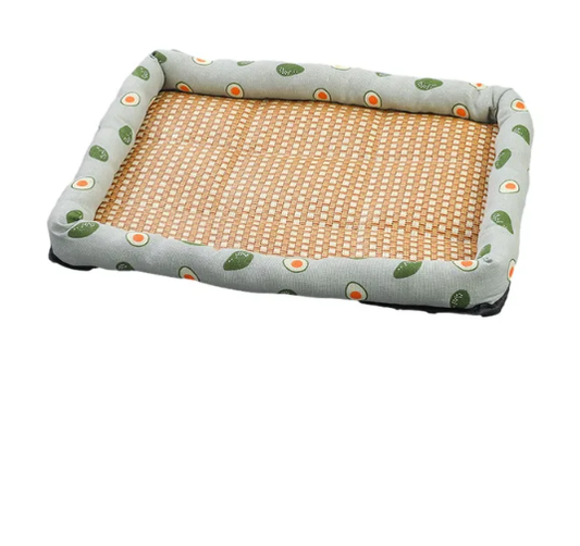 Summer Rattan Cat Bed Comfortable Pet Ice Mat for Pets size 40x50cm