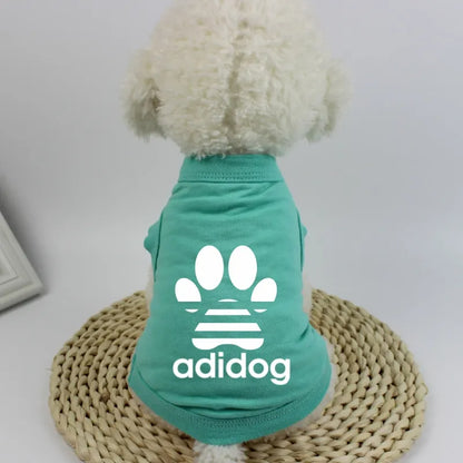 Summer Dog T-Shirt – 100% Cotton Breathable Vest for Small Dogs - French Bulldog, Corgi, Teddy