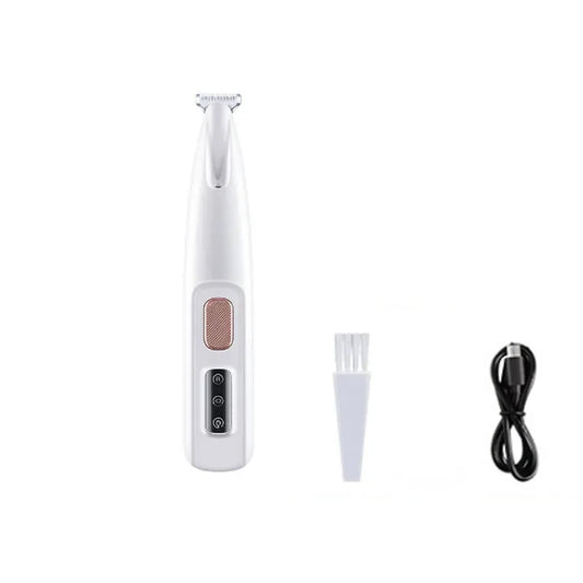 New Dog Paw Trimmer with LED Light, Fully Waterproof Pet Hair Clippers for Grooming